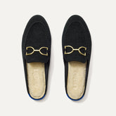 The ReVelvet™ Cozy Bit Loafer Mule - ReVelvet™ Black