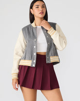 ROONEY JACKET HEATHER GREY