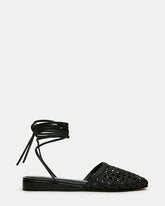 FLUTTER BLACK LEATHER