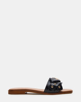HILARIA BLACK LEATHER