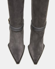 KYNDALL GREY SUEDE
