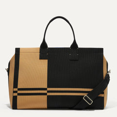 PDP |The Weekender in Camel and Black shown from the front.