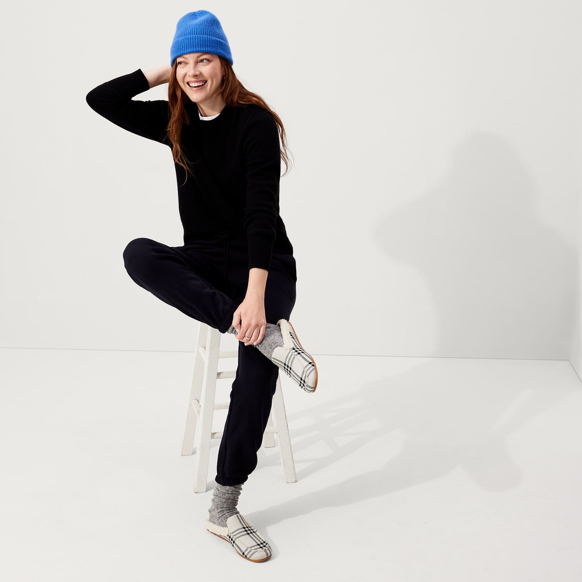 The Scuff Slipper - Cozy Plaid