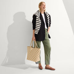 The Lightweight Tote - Checker Sand