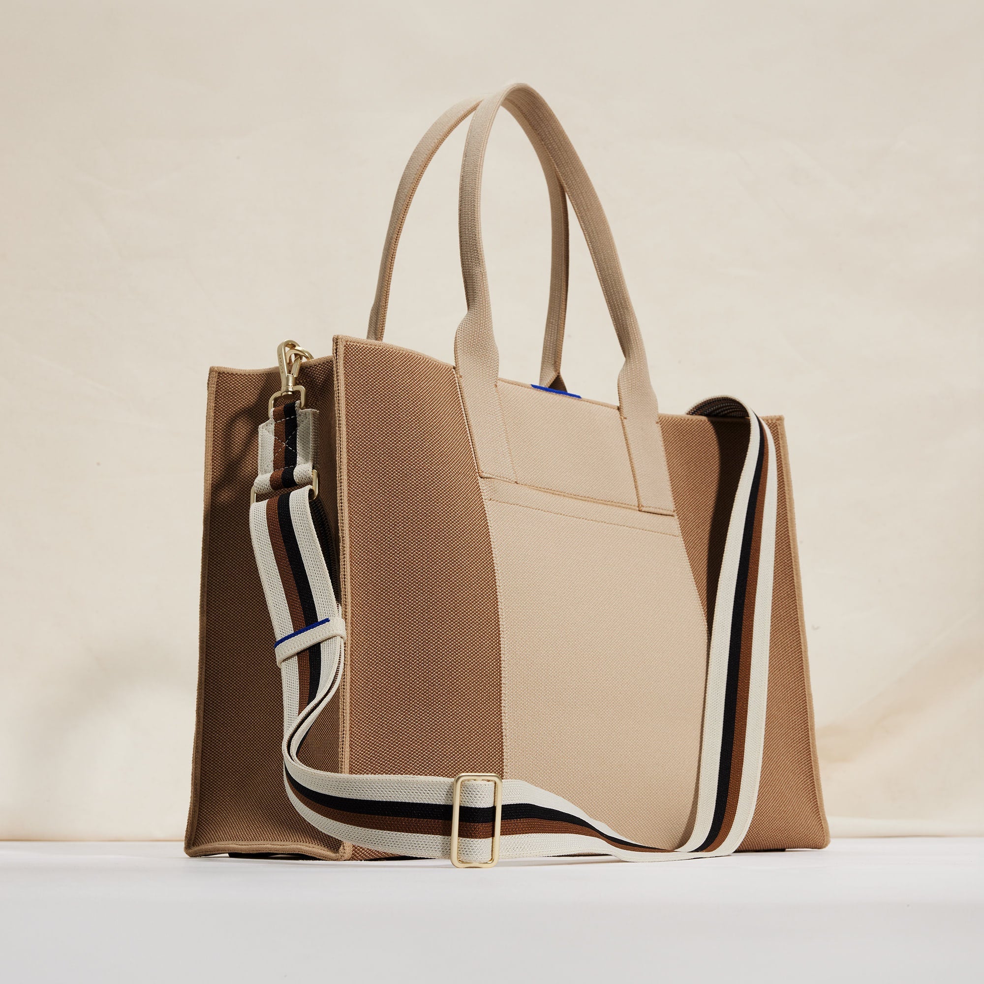 hover | The Crossbody Strap in White Portobello, shown paired with The Classic Tote.