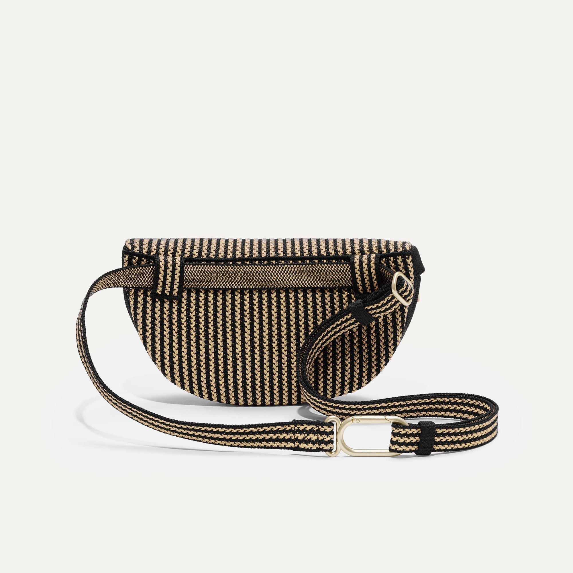 The Casual Sling in Toffee Stripe shown from the back.