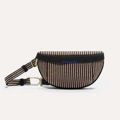 PDP |The Casual Sling in Toffee Stripe shown from the front.