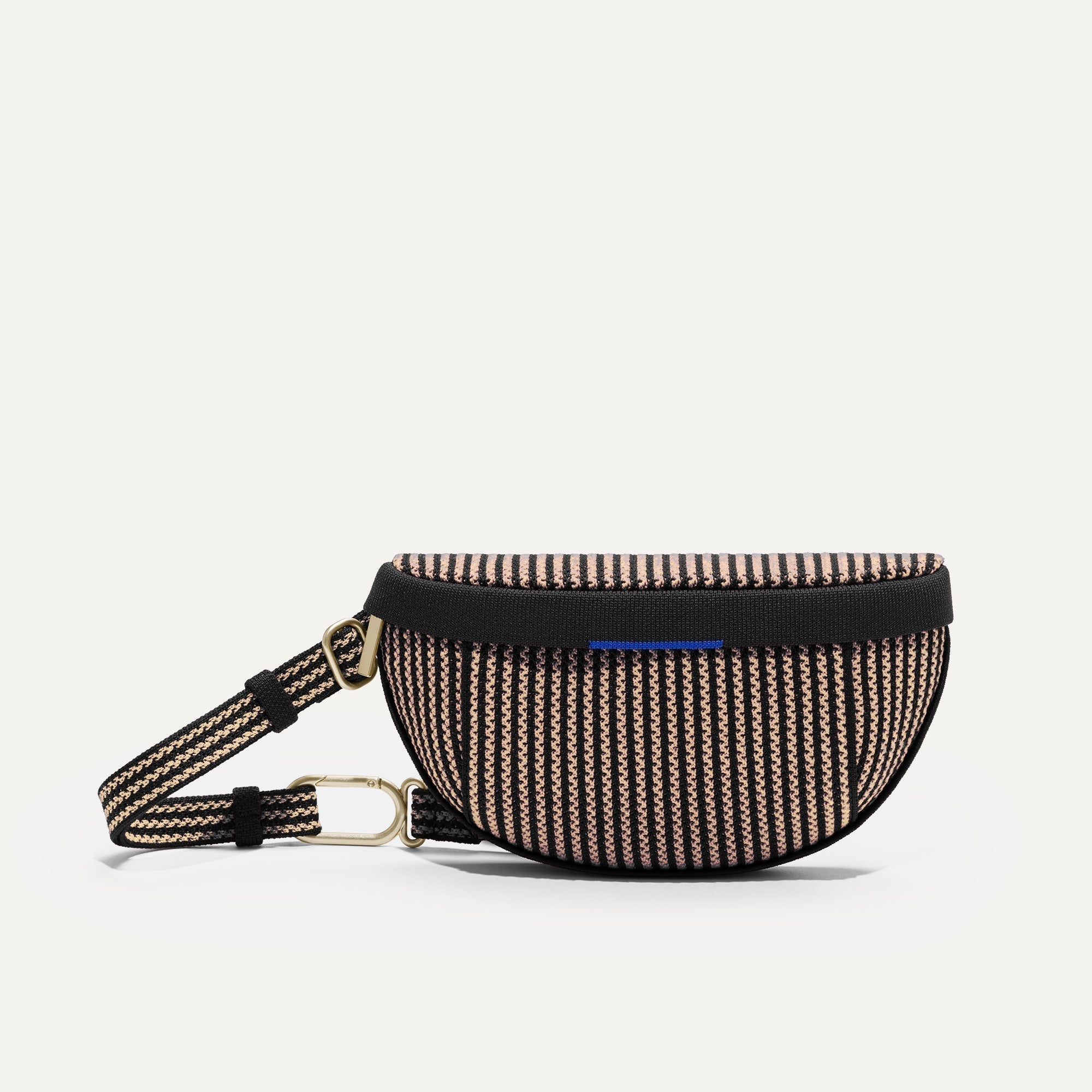 PLP |The Casual Sling in Toffee Stripe shown from the front.