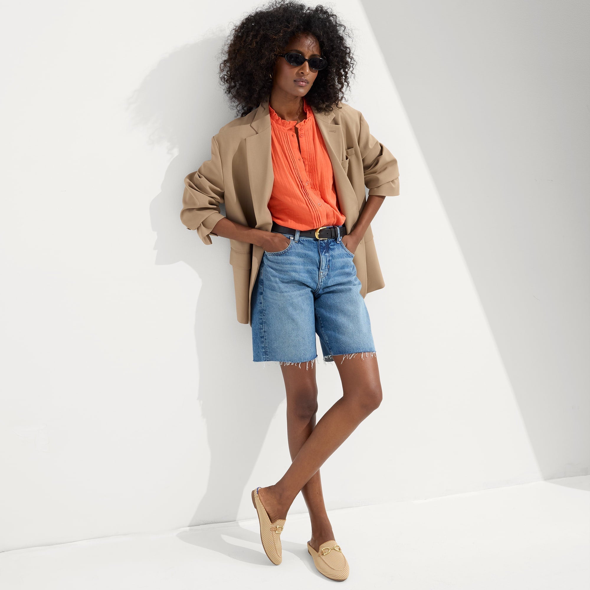 The Double Bit Loafer Mule - Waffle Micro Check