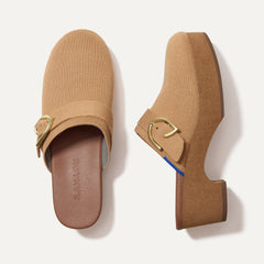 The Classic Clog in Butternut shown from the top.