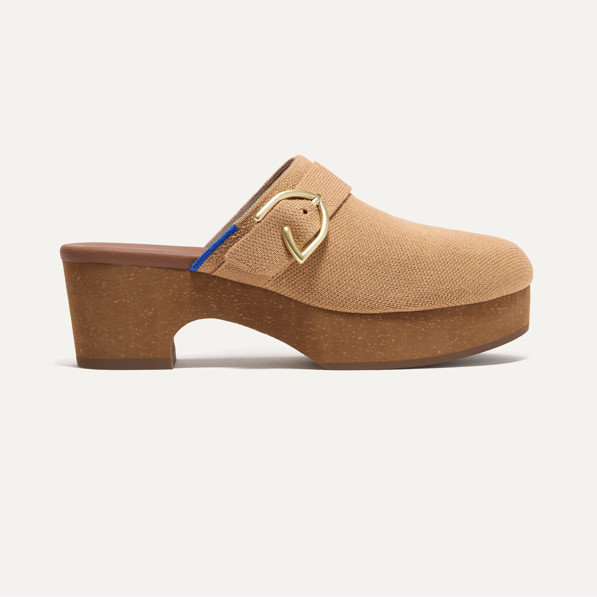 The Classic Clog in Butternut shown from the side.