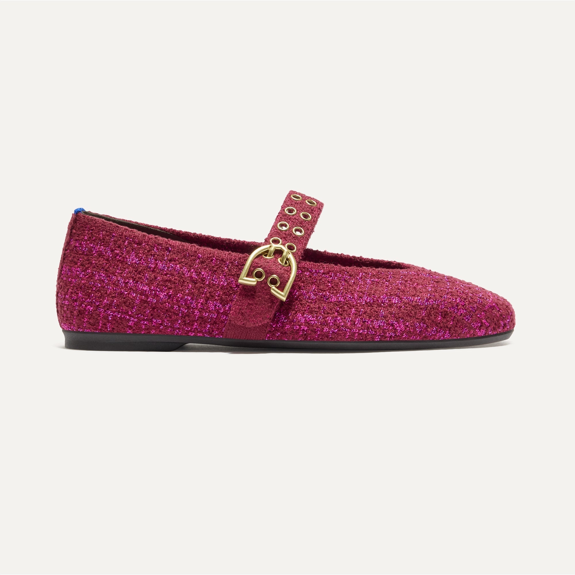 The Max Buckle Mary Jane - Berry Tweed