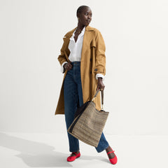 The Bucket Bag - Cacao Herringbone