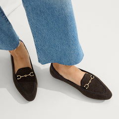 The ReVelvet™ Double Bit Loafer - ReVelvet™ Dark Herringbone