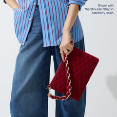 The ReVelvet™ Convertible Clutch - ReVelvet™ Ruby Quilt