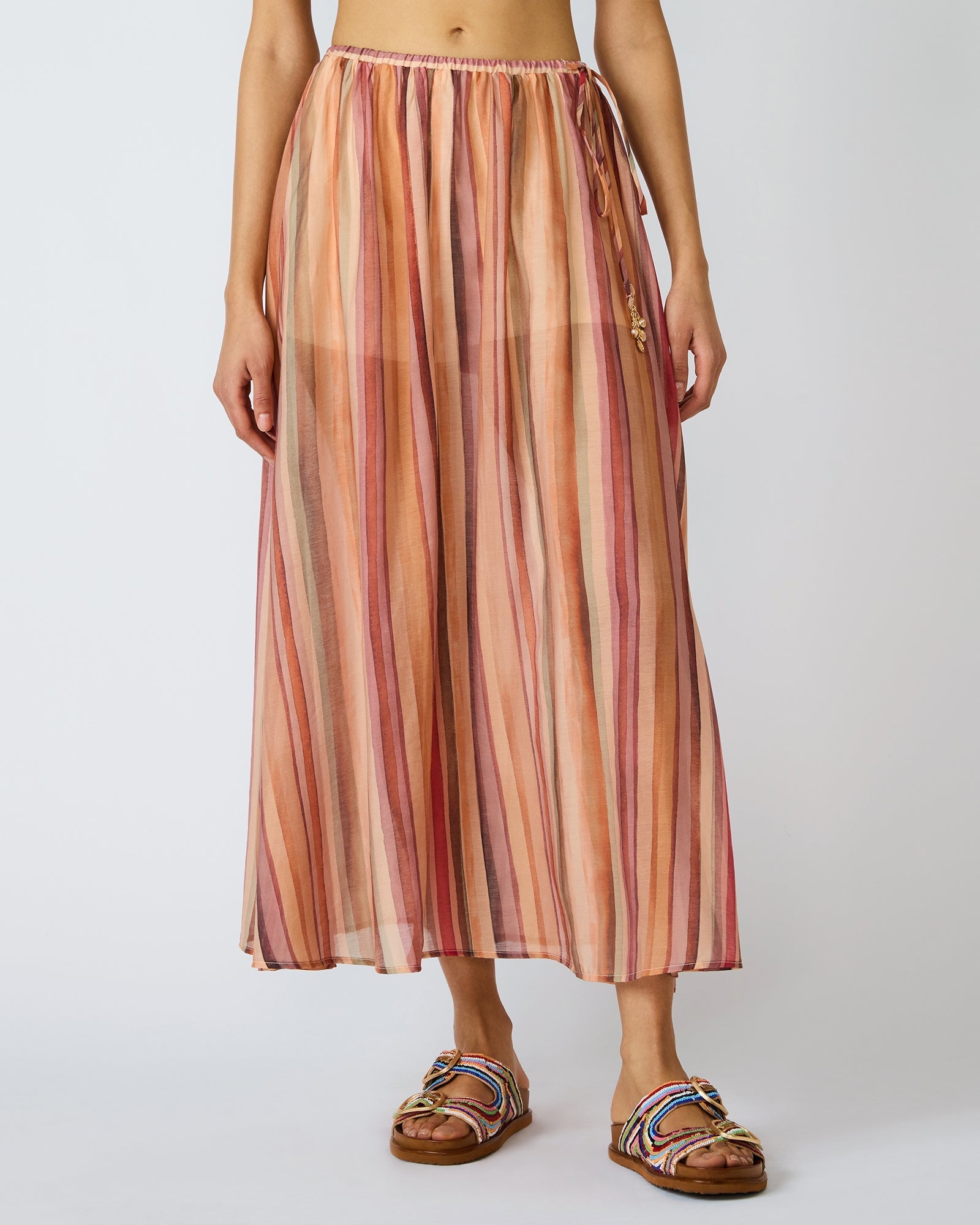 SHILLOH SKIRT STRIPE MULTI