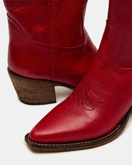 ALBANY RED LEATHER