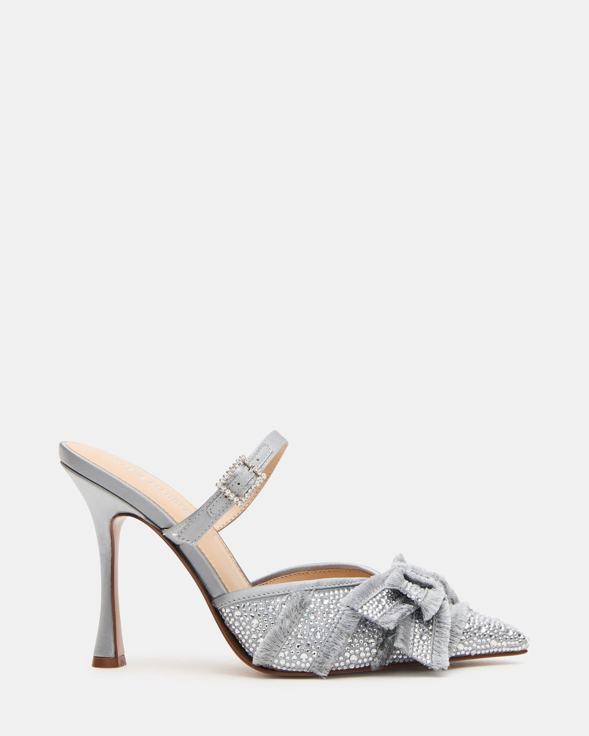 BAYLIN GREY SATIN RHINESTONES
