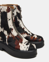 JONES BROWN COW PRINT