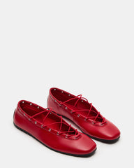 POINTE RED LEATHER